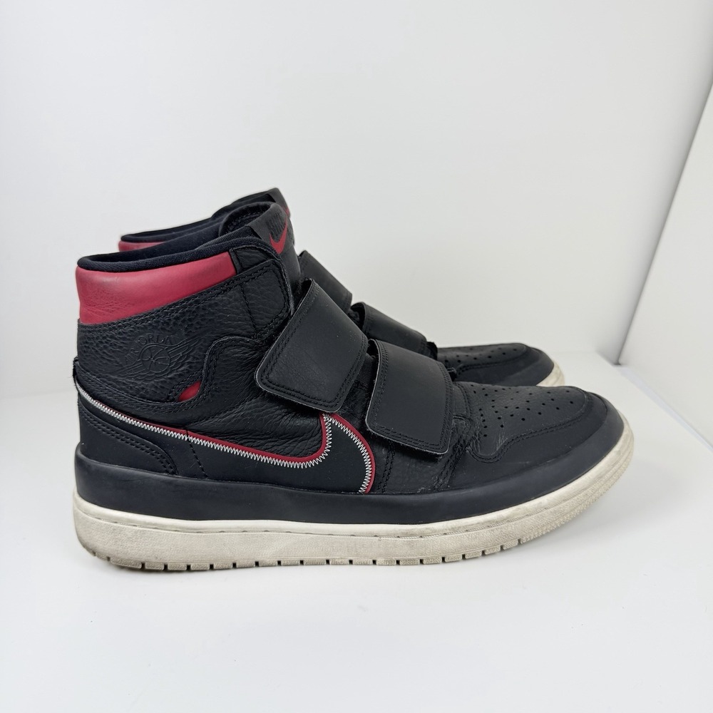 Nike Air Jordan 1 High Double Strap Black Red Men's 9.5 AQ7924-016